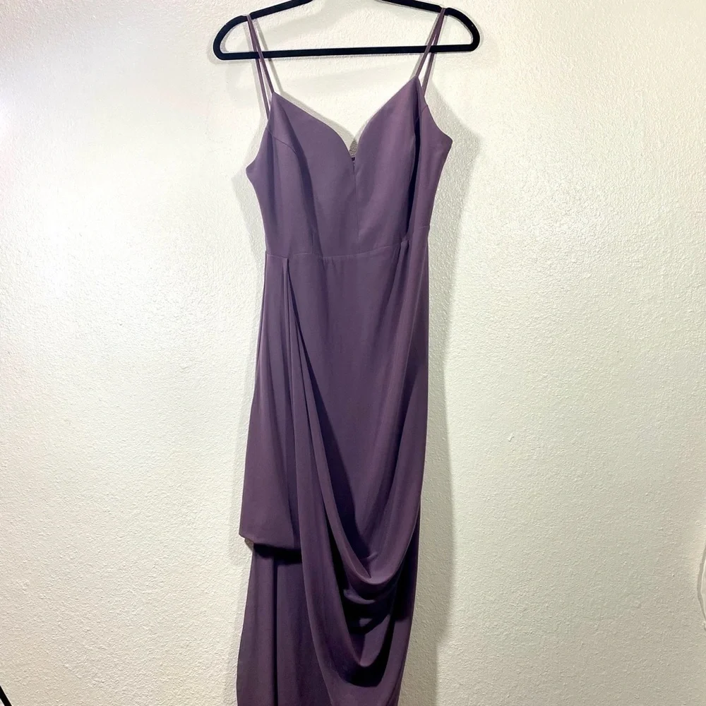 Socialite spaghetti strap purple bodycon dress size M